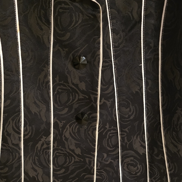 Black Tailored Pinstripe Suit Jacket - Picture 3 of 14